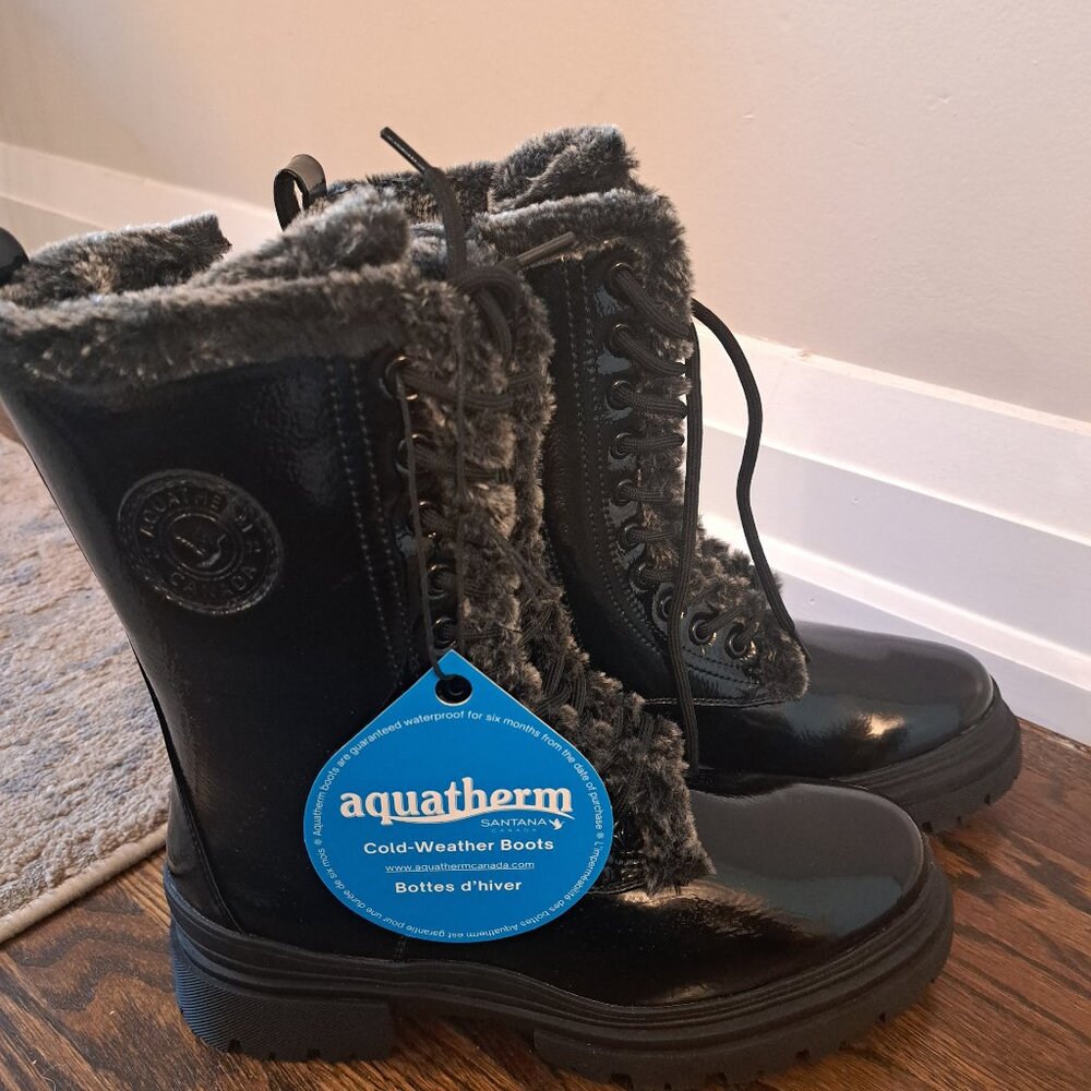 Black Womens/Girls Winter Boots